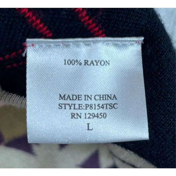 Como Vintage Aztec Long Cardigan Vest Size Large Boho - Picture 4 of 6